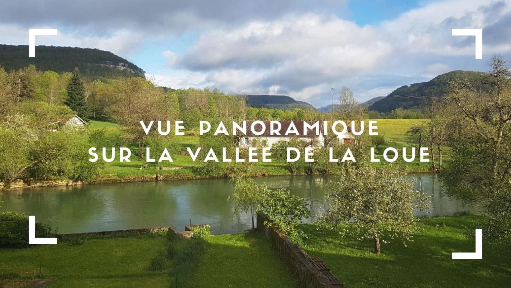 Maison De Vacances - Vue Panoramique Riviere Ornans Exterior foto